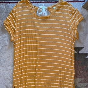 Mustard stripped shirt